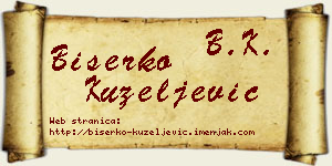 Biserko Kuzeljević vizit kartica